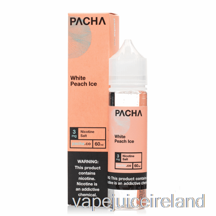 Vape Juice White Peach Ice - Pacha - 60mL 6mg